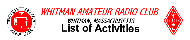 Whitman ARC List of Activities